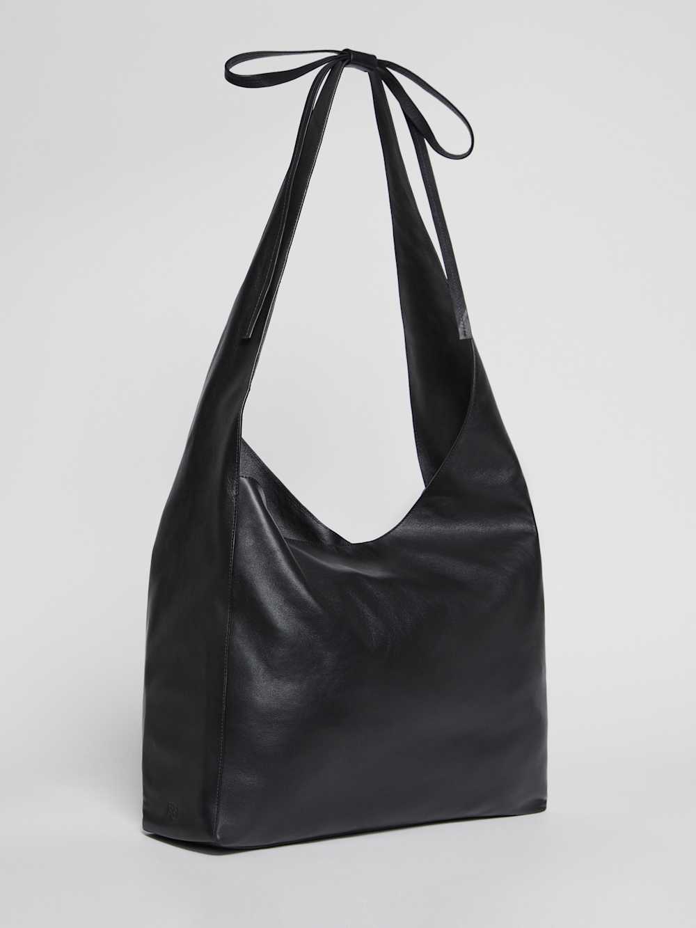 Reformation Oversized Vittoria Tote - Black Leather