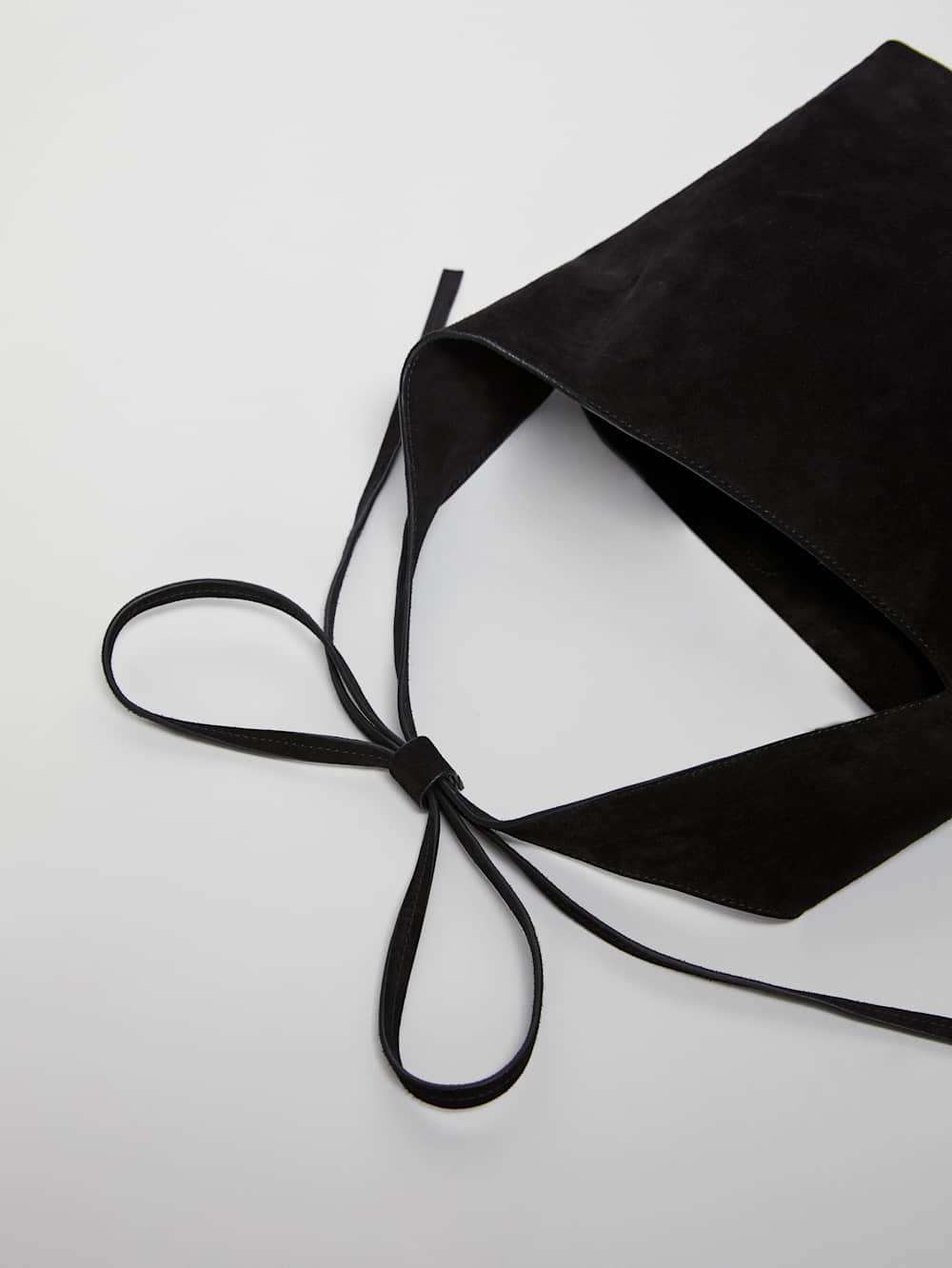 Reformation Small Vittoria Tote - Black Suede