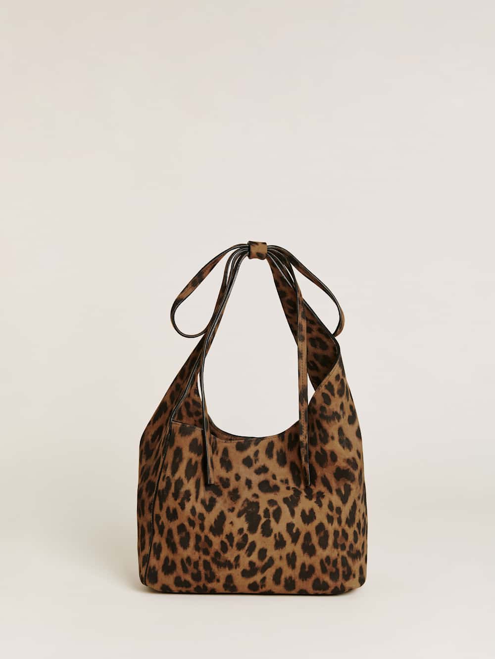 Reformation Small Vittoria Tote - Leopard Suede