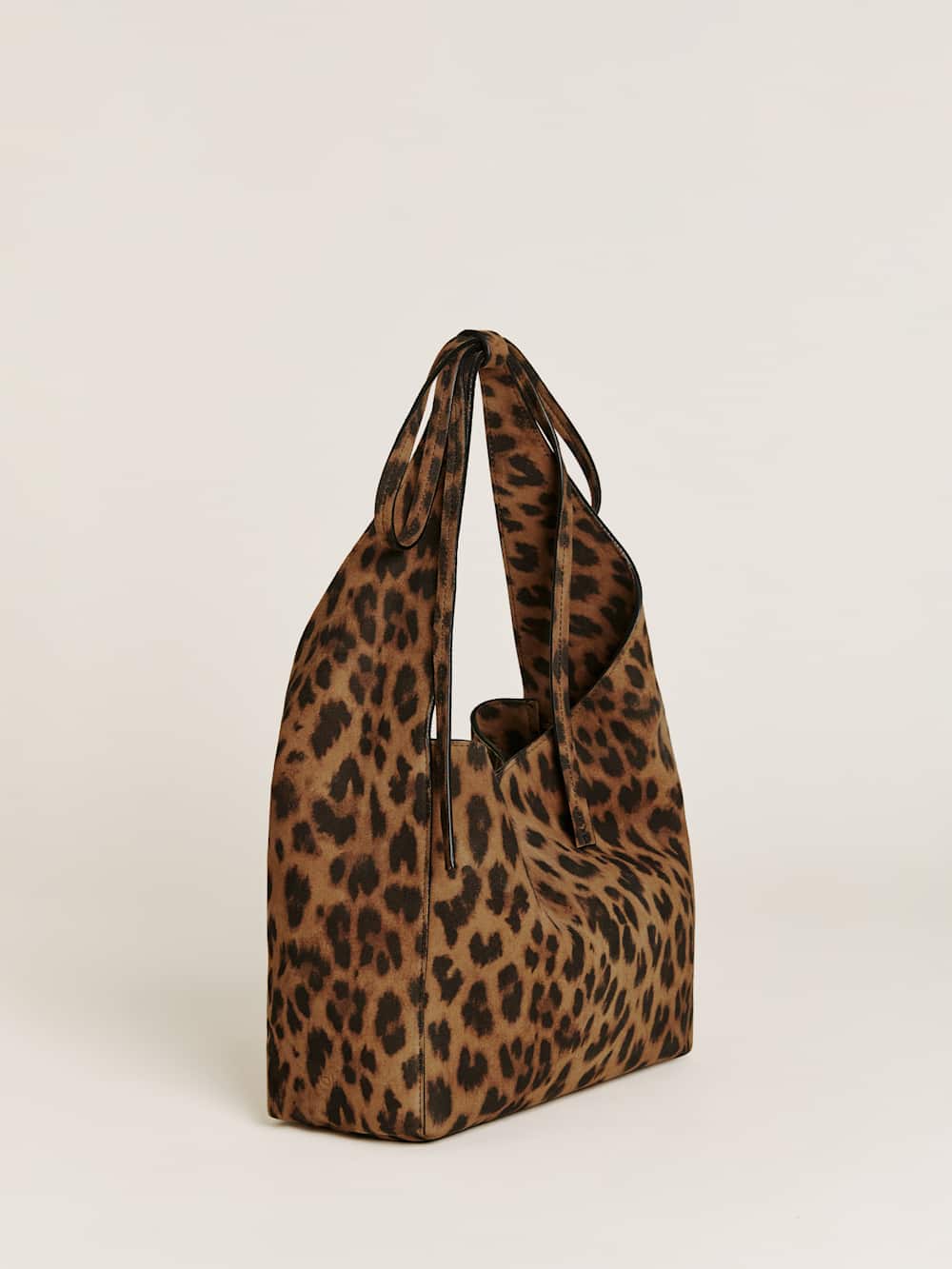 Reformation Small Vittoria Tote - Leopard Suede