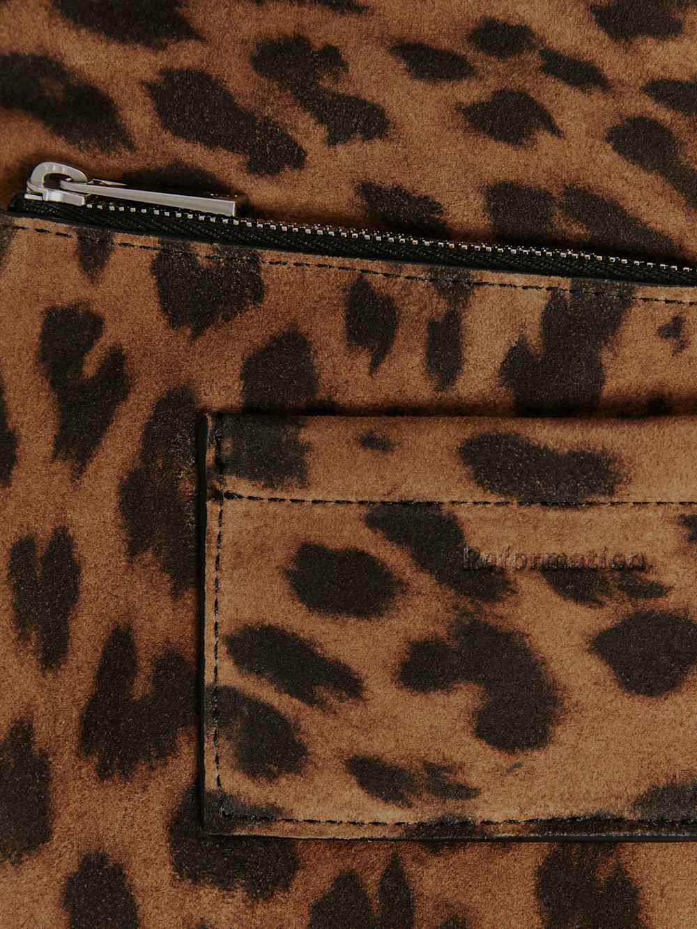 Reformation Small Vittoria Tote - Leopard Suede