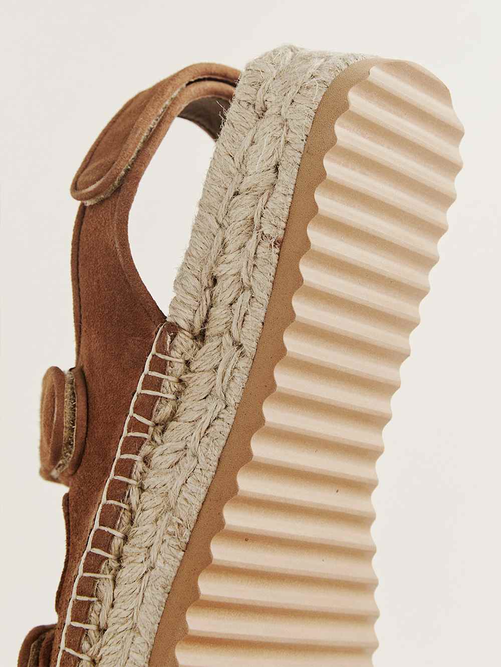 Reformation Trinity Sport Espadrille - Toasted Brown Suede