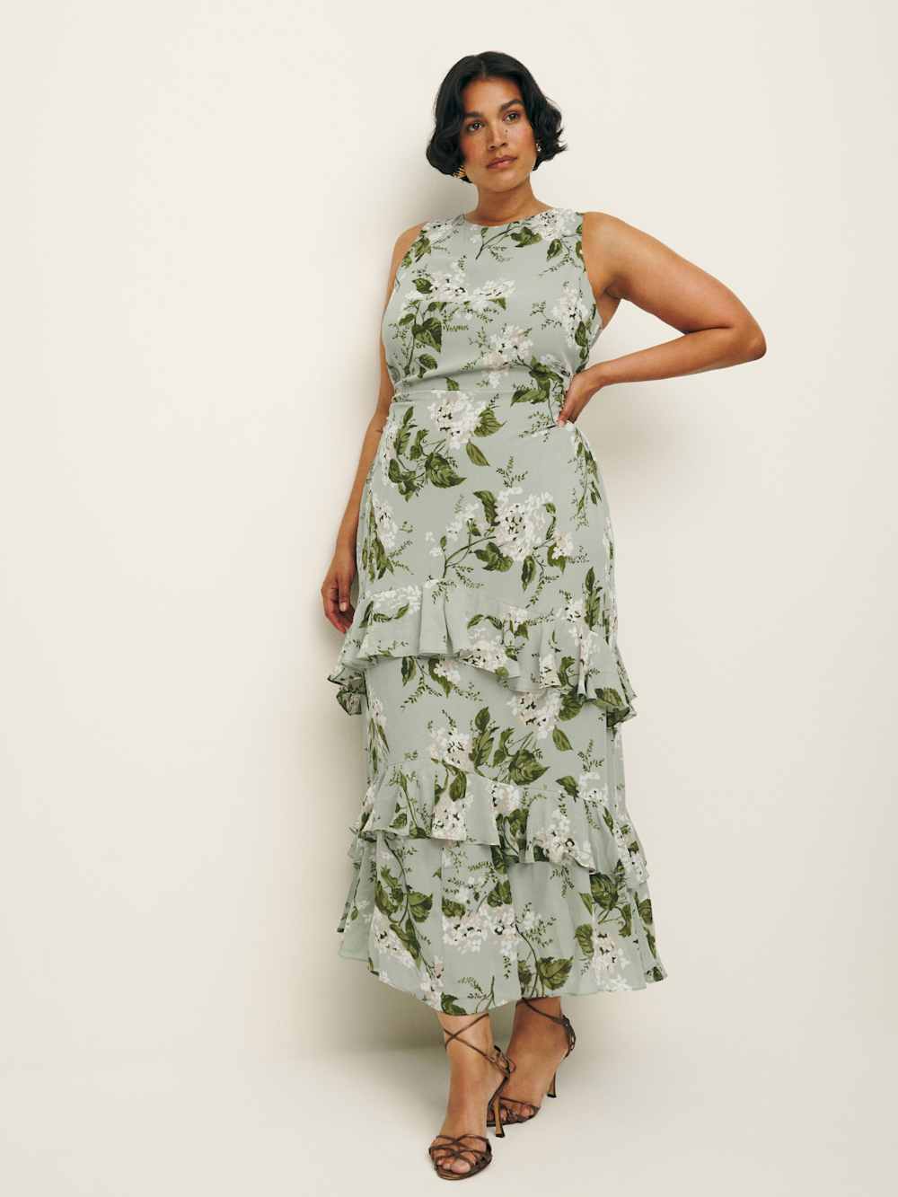 Reformation Magnus Dress Es - Tea Garden