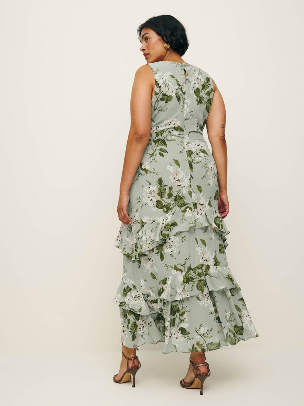 Reformation Magnus Dress Es - Tea Garden