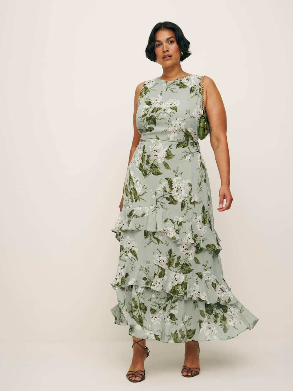 Reformation Magnus Dress Es - Tea Garden