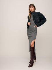 Reformation Jori Cropped Denim Jacket - Turano