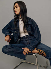 Reformation Brooks Oversized Denim Jacket - Mille