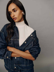 Reformation Brooks Oversized Denim Jacket - Mille