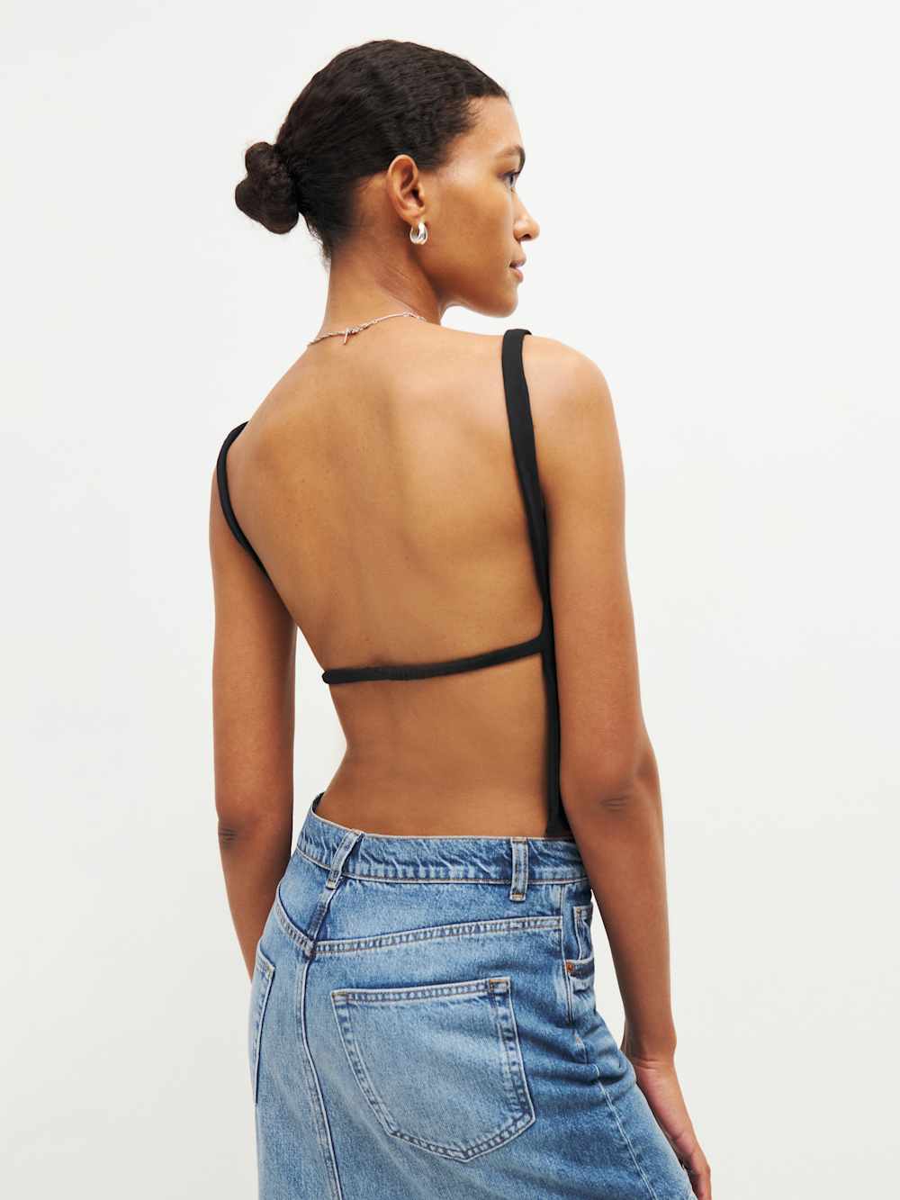 Reformation Cairo Knit Top - Black