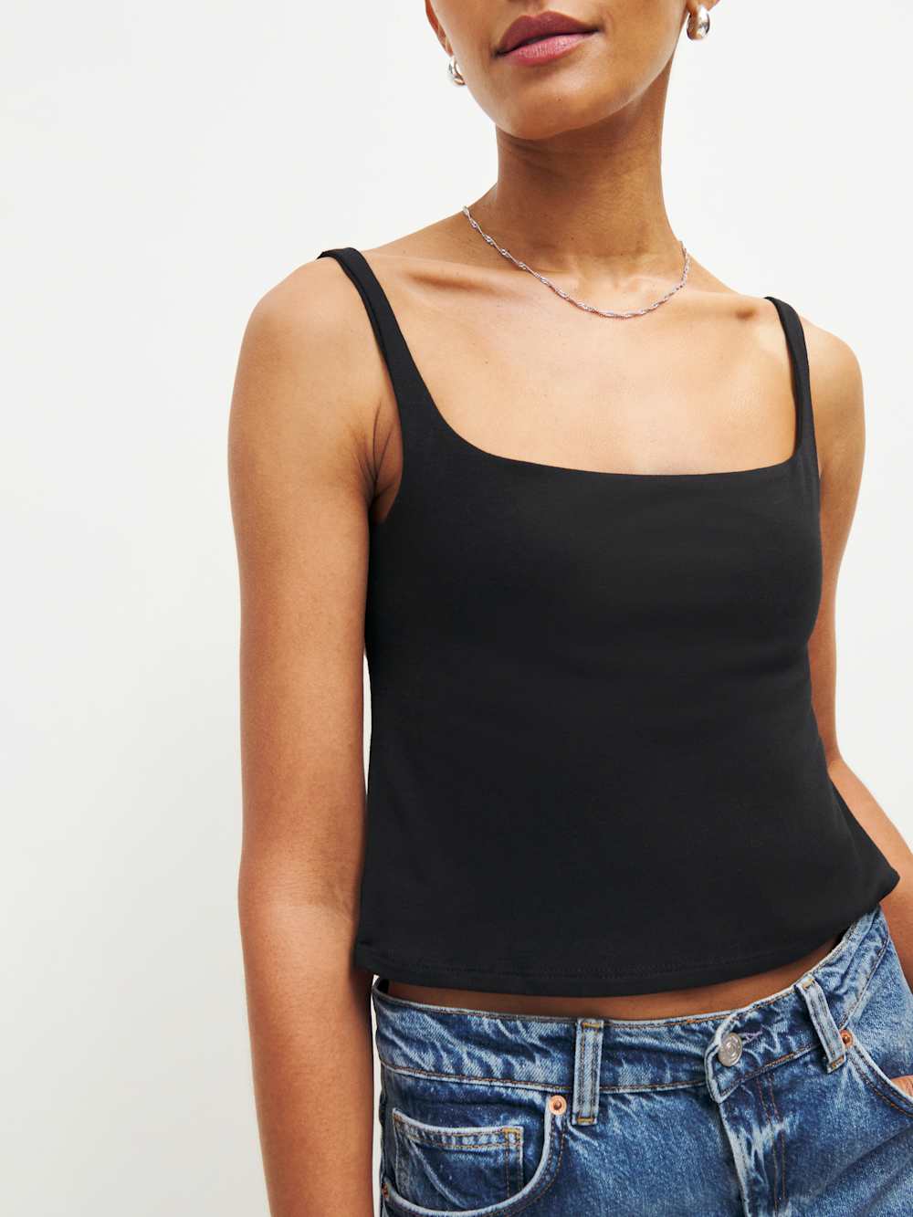 Reformation Cairo Knit Top - Black
