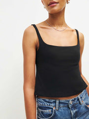 Reformation Cairo Knit Top - Black