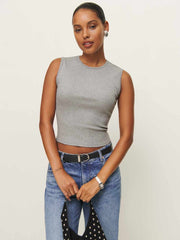 Reformation Ryland Tank - Heather Grey