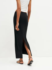 Reformation Maria Knit Skirt - Black
