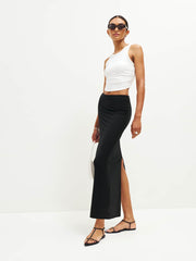 Reformation Maria Knit Skirt - Black