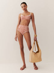 Reformation Medium Vittoria Tote Bag - Natural Raffia