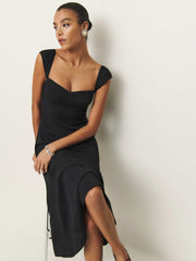 Reformation Petites Bryson Dress - Black