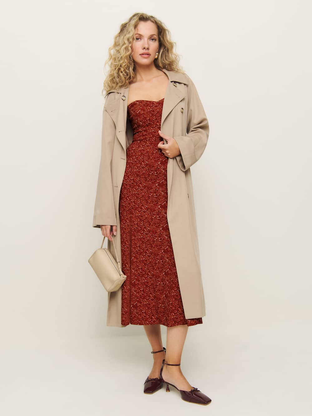 Reformation Petites Bryson Dress - Roseanne