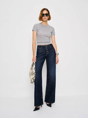 Reformation Cary Low Rise Slouchy Wide Leg Jeans - Ahurani Exposed Shanks
