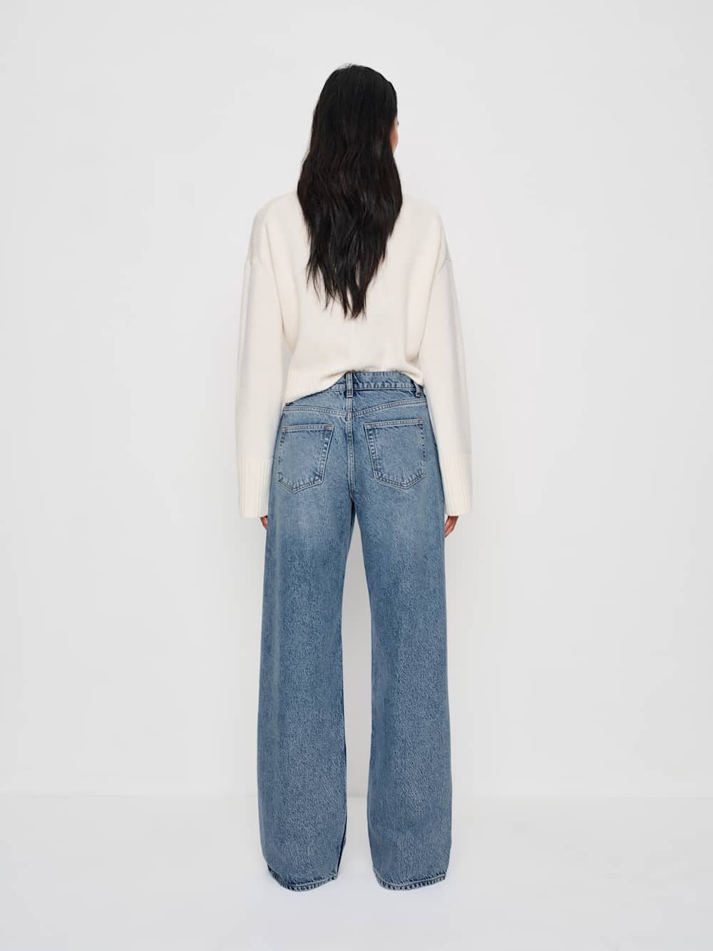 Reformation Cary Low Rise Slouchy Wide Leg Jeans - Colorado
