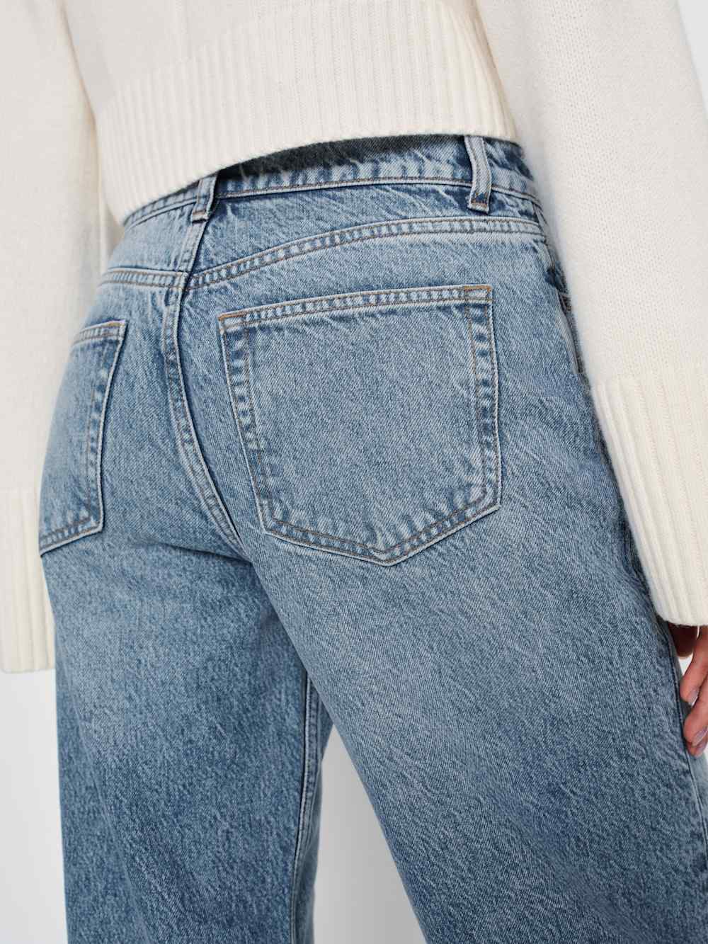 Reformation Cary Low Rise Slouchy Wide Leg Jeans - Colorado