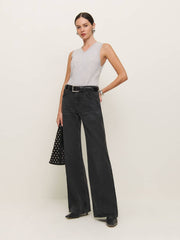 Reformation Cary Low Rise Slouchy Wide Leg Jeans - Summit
