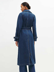 Reformation Hayes Denim Trench Coat - Estes