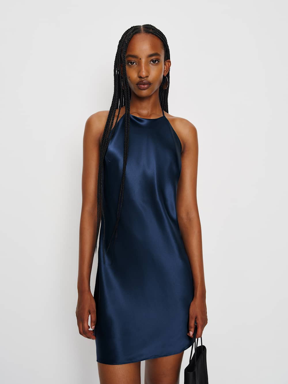 Reformation Jennis Silk Dress - Navy