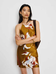 Reformation Jennis Silk Dress - Sepia