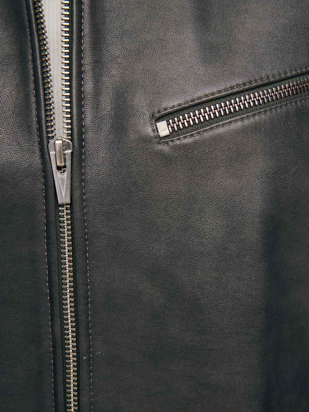 Reformation Veda Marco Leather Oversized Bomber - Highway