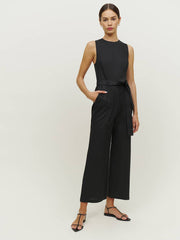 Reformation Petites Naomi Linen Jumpsuit - Black