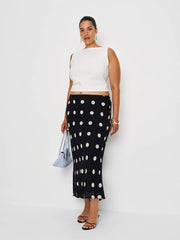 Reformation Layla Skirt Es - Moon Dot
