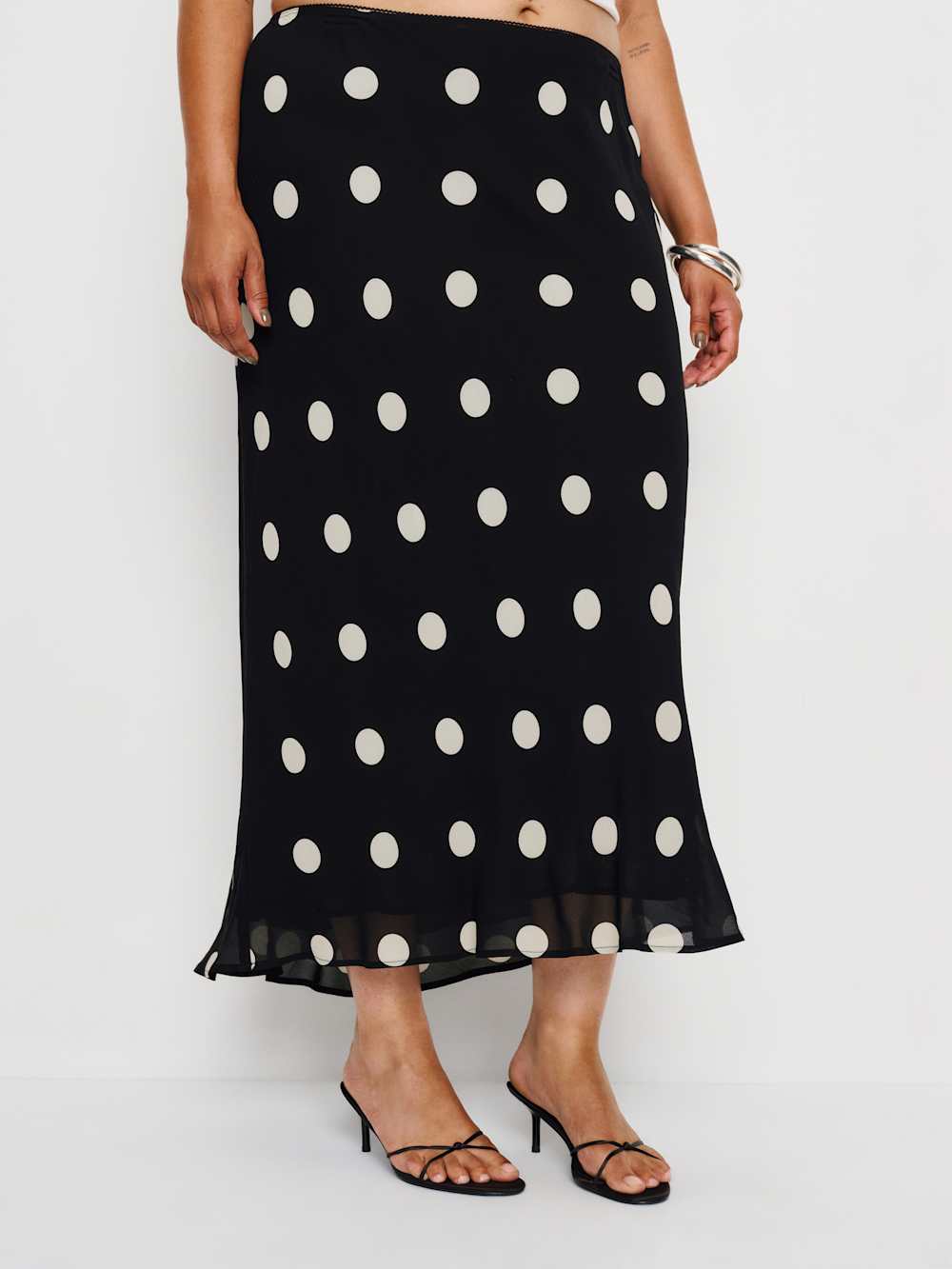 Reformation Layla Skirt Es - Moon Dot
