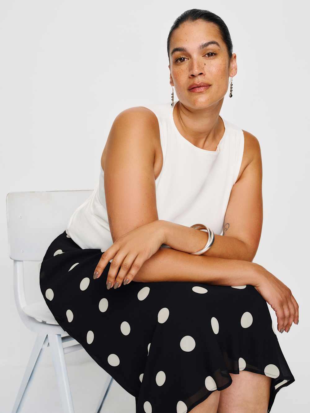 Reformation Layla Skirt Es - Moon Dot