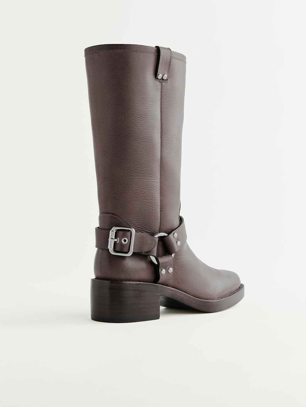 Reformation Francesca Moto Boot - Distressed Brown