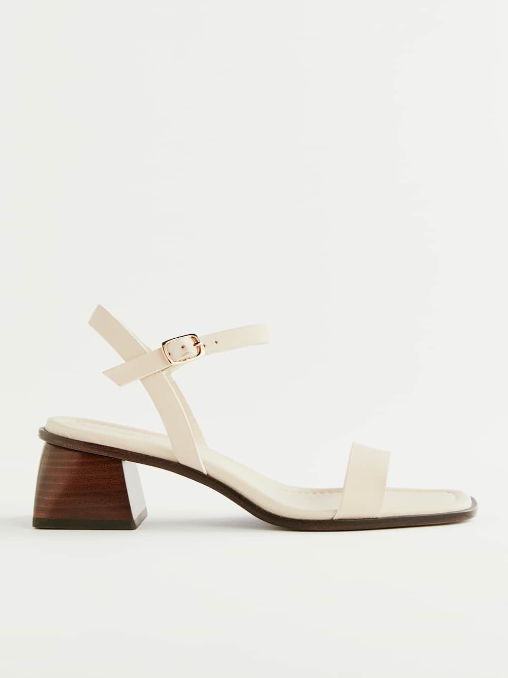 Reformation Stephanie Heeled Sandal - Almond Leather