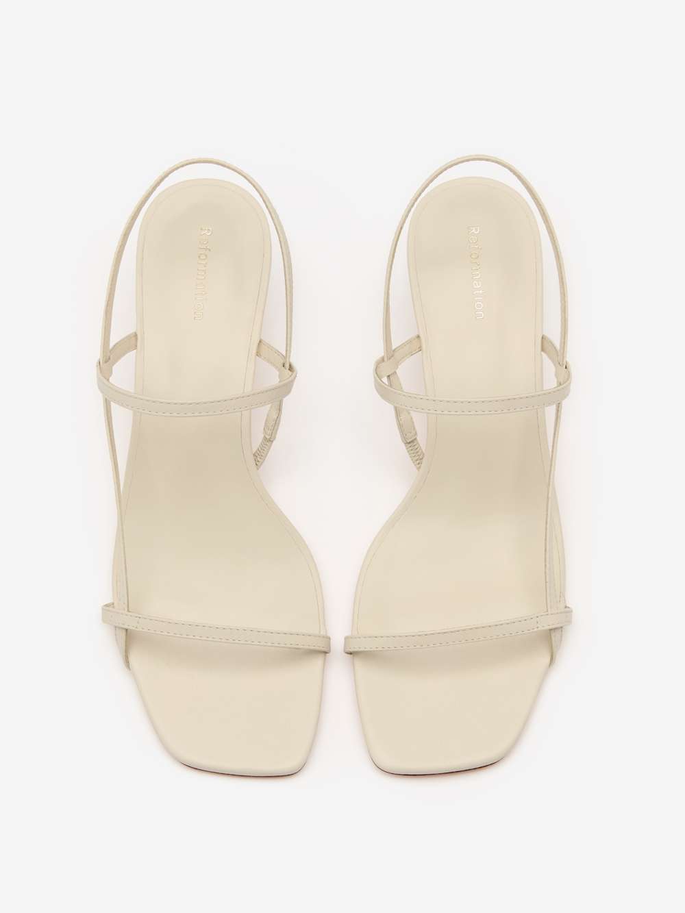 Reformation Serenity Bare Sandal - Almond Leather