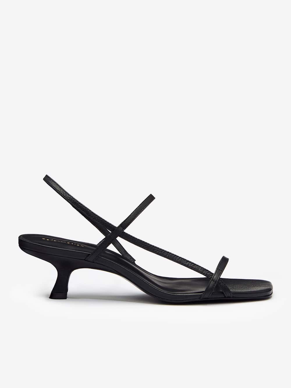 Reformation Serenity Bare Sandal - Black Leather