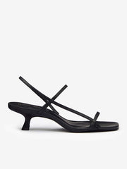 Reformation Serenity Bare Sandal - Black Leather