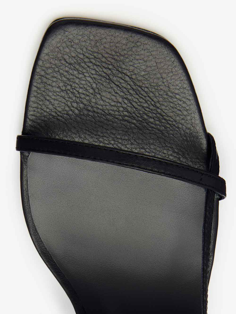 Reformation Serenity Bare Sandal - Black Leather
