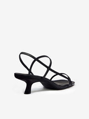 Reformation Serenity Bare Sandal - Black Leather