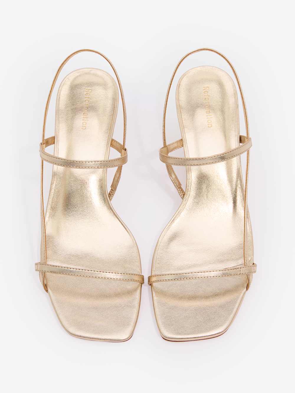 Reformation Serenity Bare Sandal - Gold