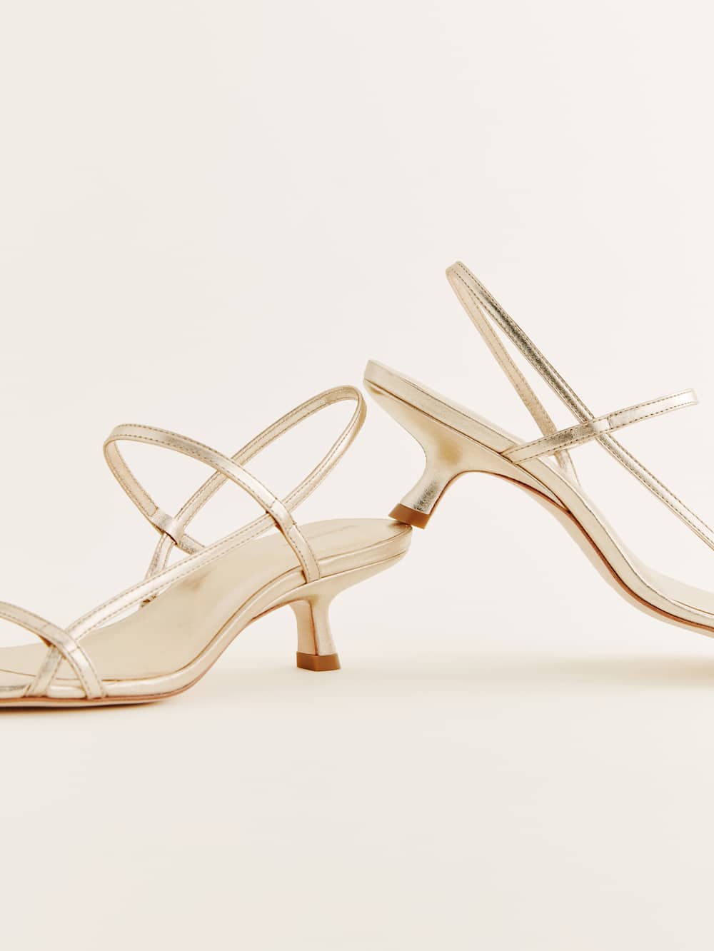 Reformation Serenity Bare Sandal - Gold
