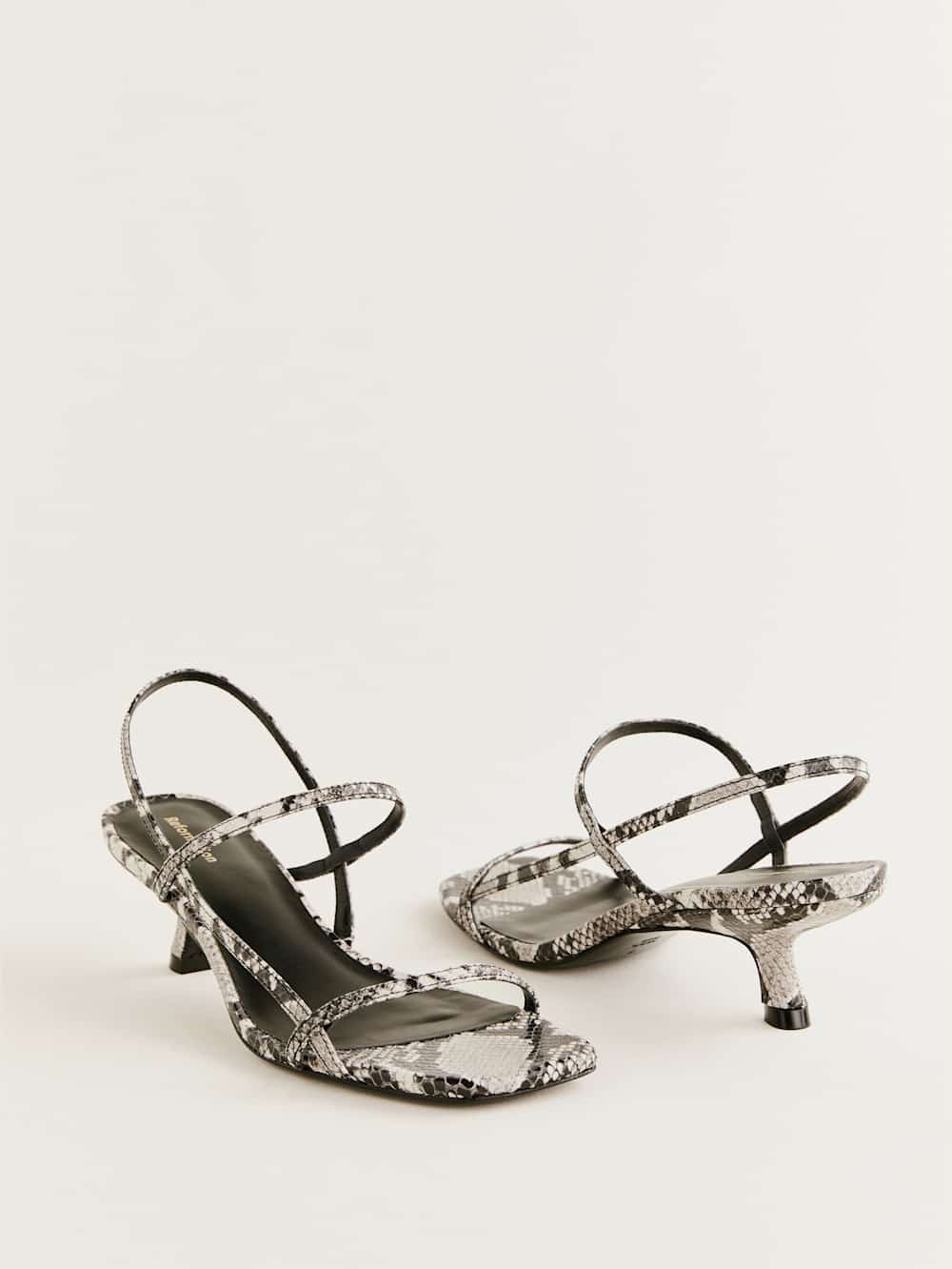 Reformation Serenity Bare Sandal - Roccia Snake
