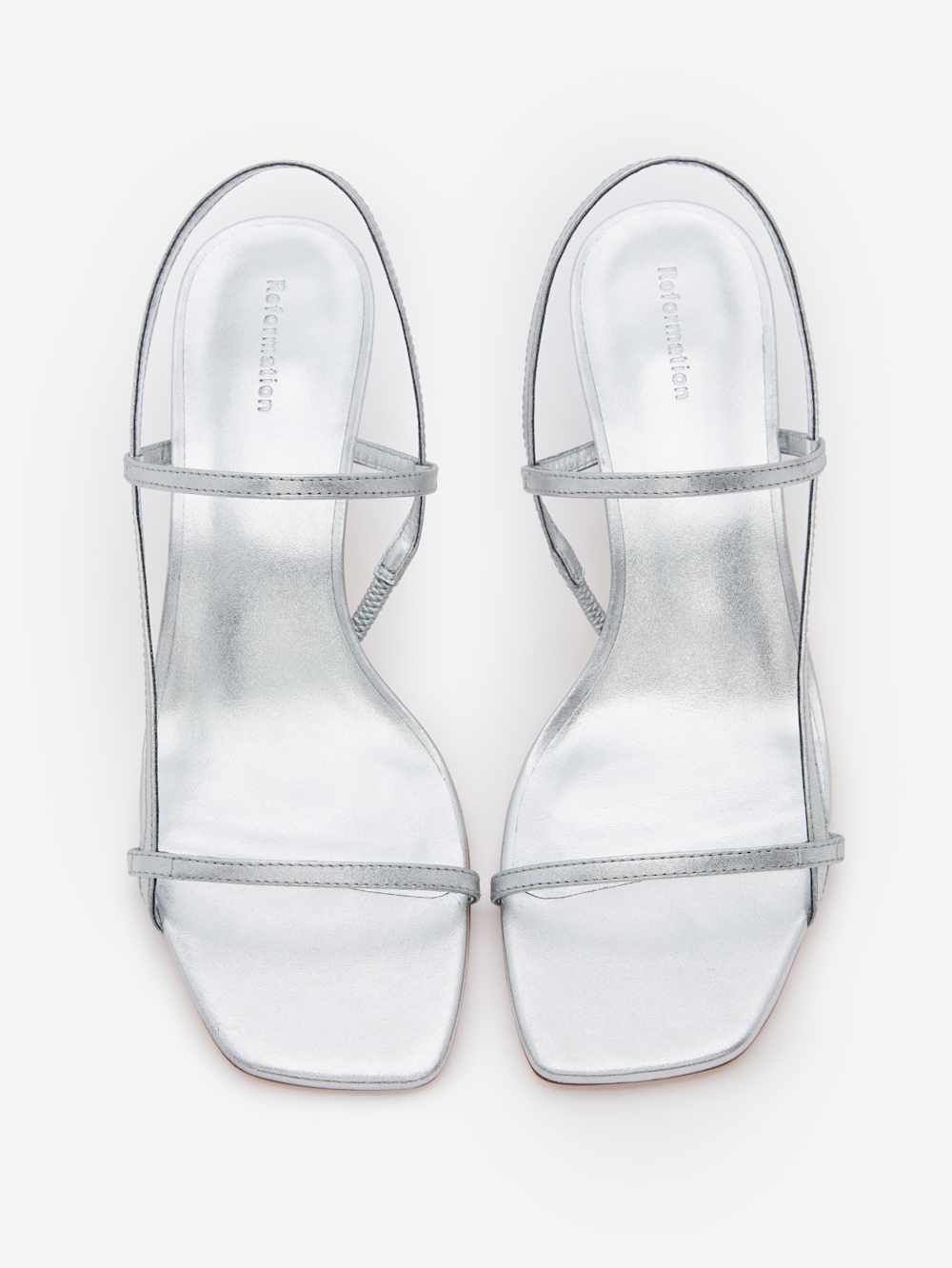 Reformation Serenity Bare Sandal - Silver