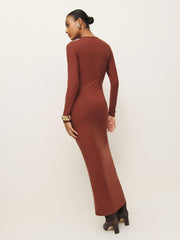 Reformation Tommie Knit Dress - Fig Jam