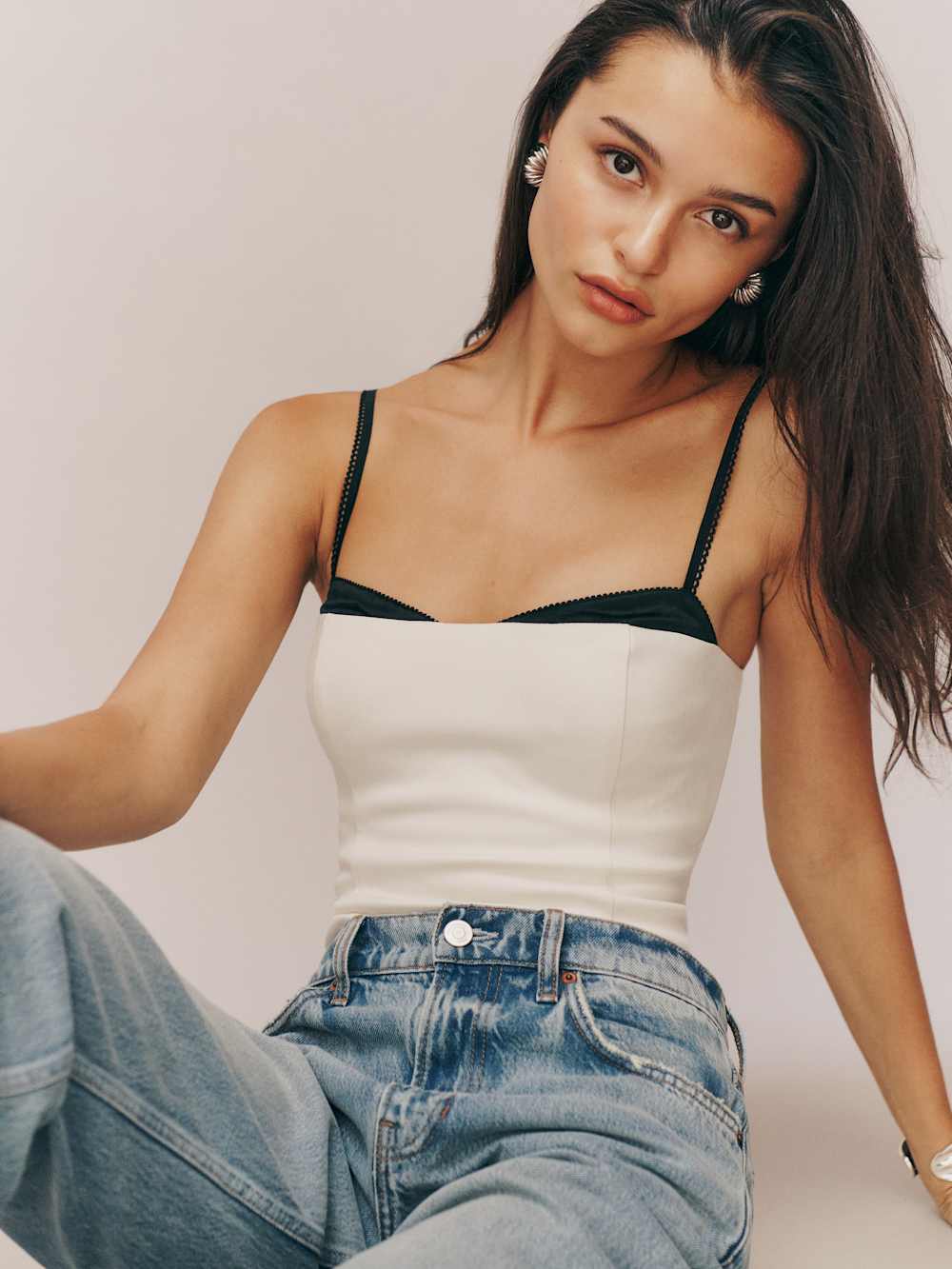 Reformation Melanie Top - Ivory
