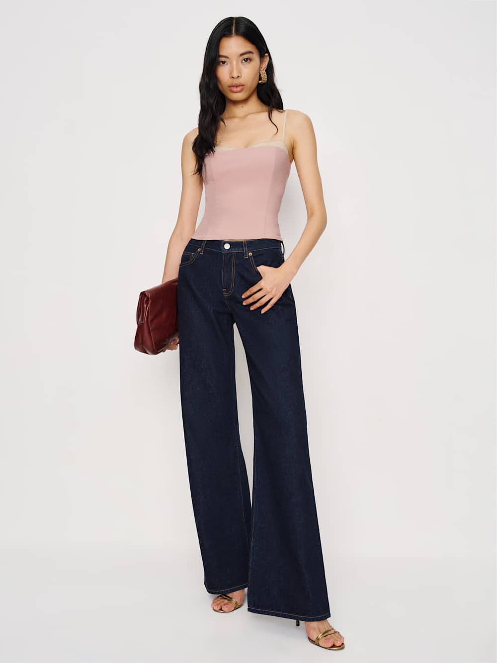Reformation Melanie Top - Pink