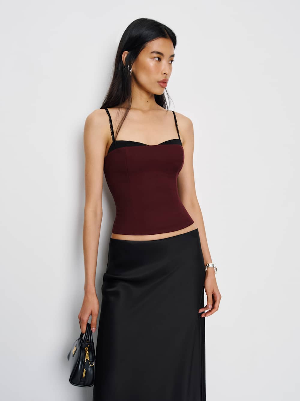Reformation Melanie Top - Wine