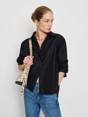 Reformation Andy Oversized Shirt - Black