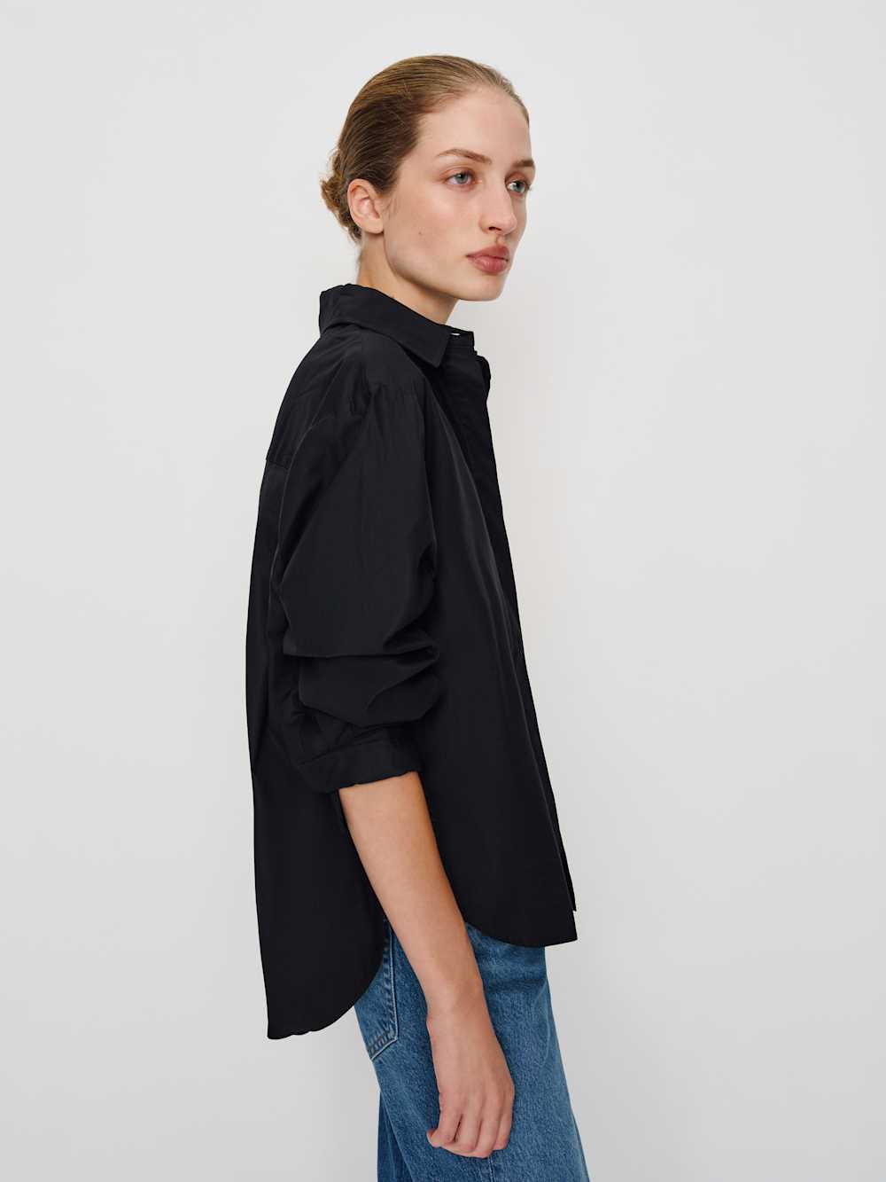 Reformation Andy Oversized Shirt - Black